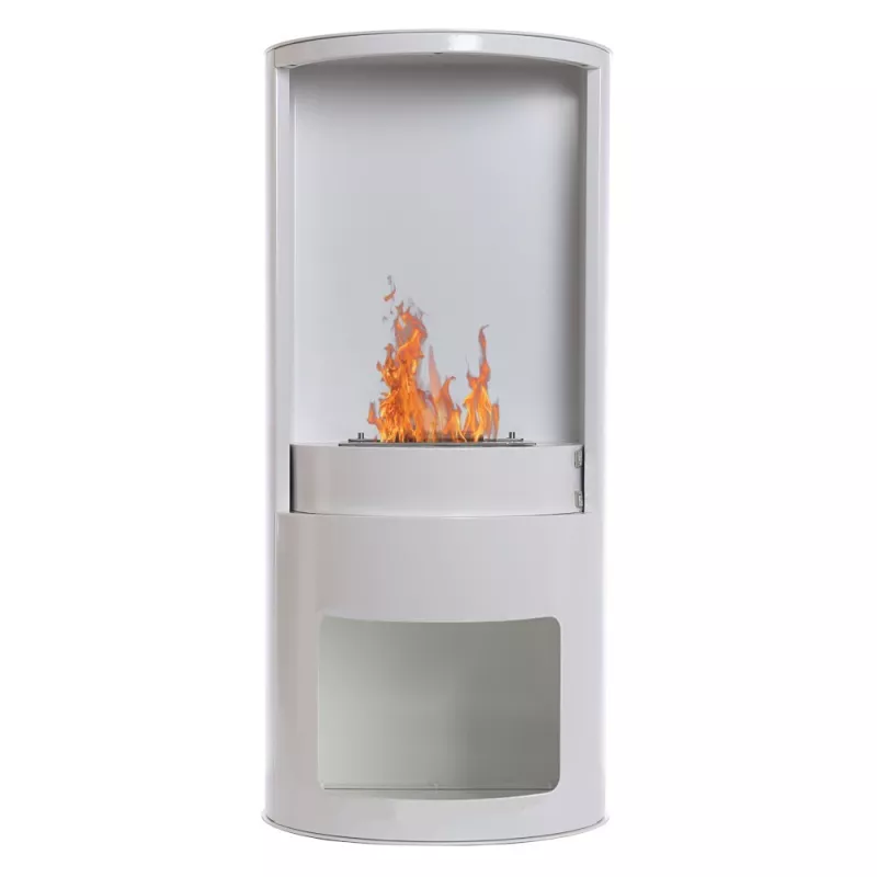 Shoto Stufa a legna etanolo falsa 3 kW Colore Bianco