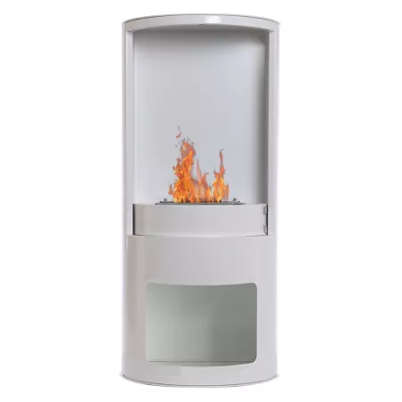 Shoto Stufa a legna etanolo falsa 3 kW Colore Bianco