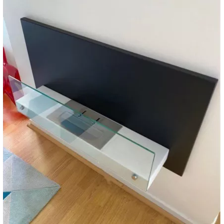 Caminetto a etanolo da parete Riad, 2700 watt Colore Nero