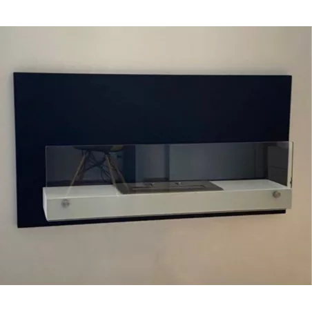Caminetto a etanolo da parete Riad, 2700 watt Colore Nero