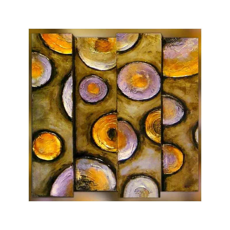 Pittura contemporanea, stile vintage, 100x100 cm