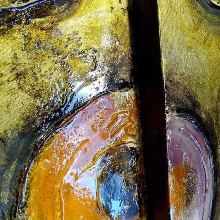Pittura contemporanea, stile vintage, 100x100 cm