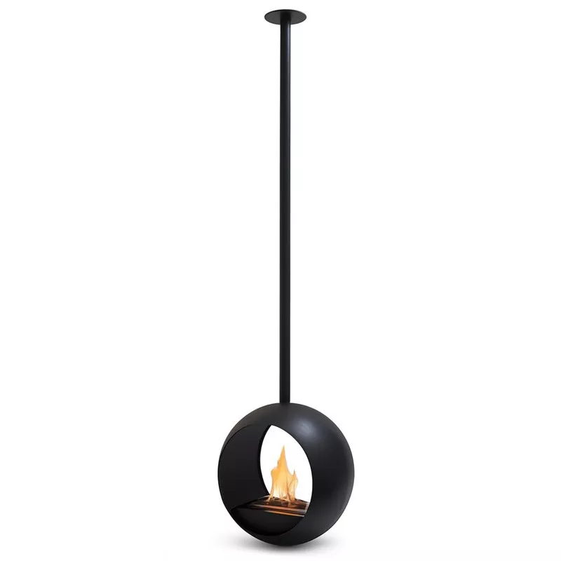 Caminetto a etanolo sospeso Cento - Design rotondo 3 kW