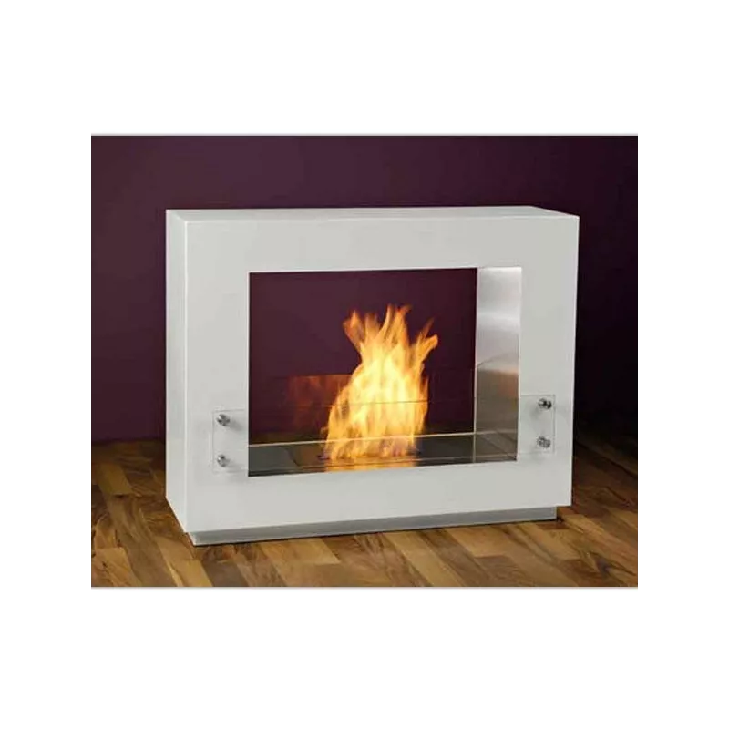 Caminetto organico Zenith a pavimento Colore Bianco