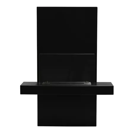 Aliano Caminetto a etanolo da parete 3kW Colore Nero