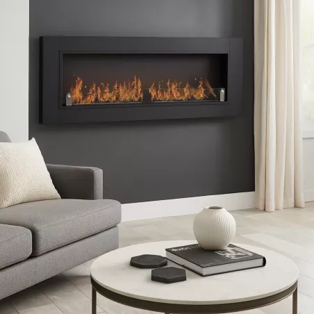 Cynthera Caminetto a bioetanolo XXL - 1,8 metri Colore Nero