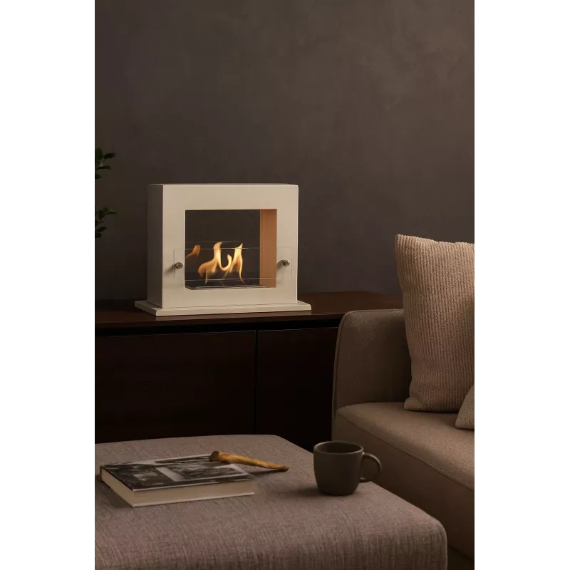Caminetto Zenith Smart a libera installazione Colore Bianco