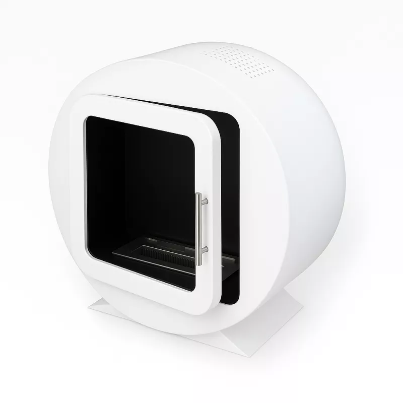 Caminetto cilindrico a etanolo - Ovedia Colore Bianco brillante