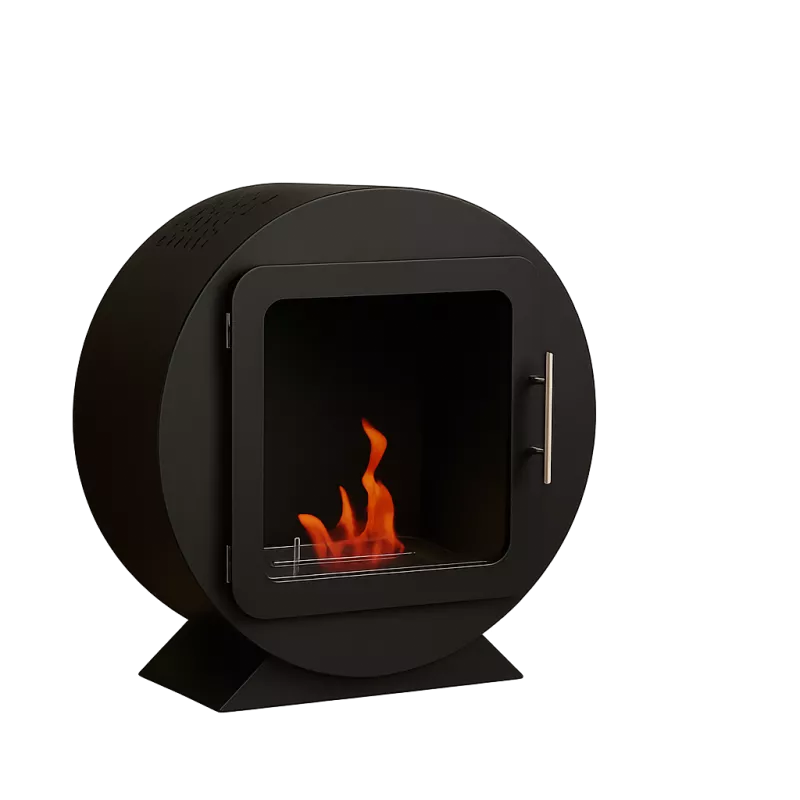 Caminetto cilindrico a etanolo - Ovedia Colore Nero