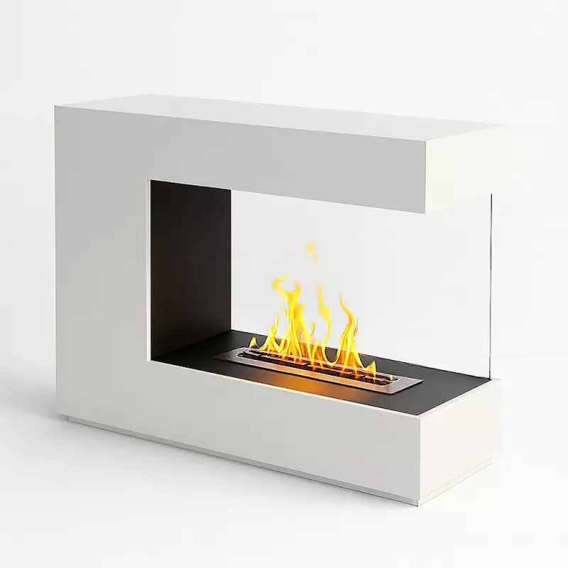 Caminetto a etanolo di design bianco Colore Bianco brillante