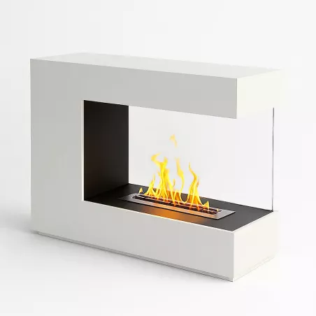 Caminetto a etanolo di design bianco Colore Bianco brillante
