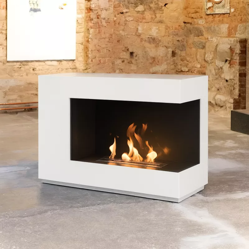 Caminetto a etanolo bianco XXL Colore Bianco brillante