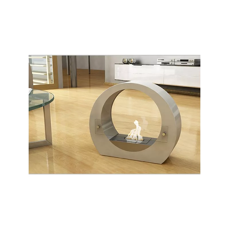 Caminetto a etanolo da pavimento Manhattan, 2,7kw Colore Bianco