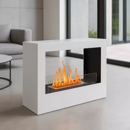 Caminetto a etanolo Andro Colore Bianco