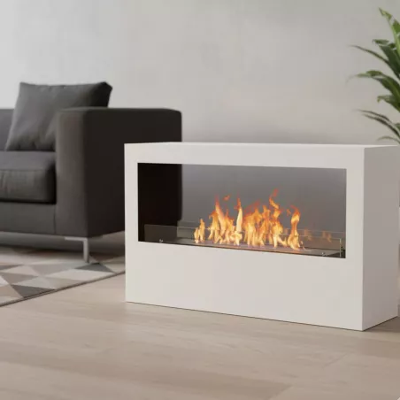 Camino XXL andromède, bruciatore 80 cm Colore Bianco