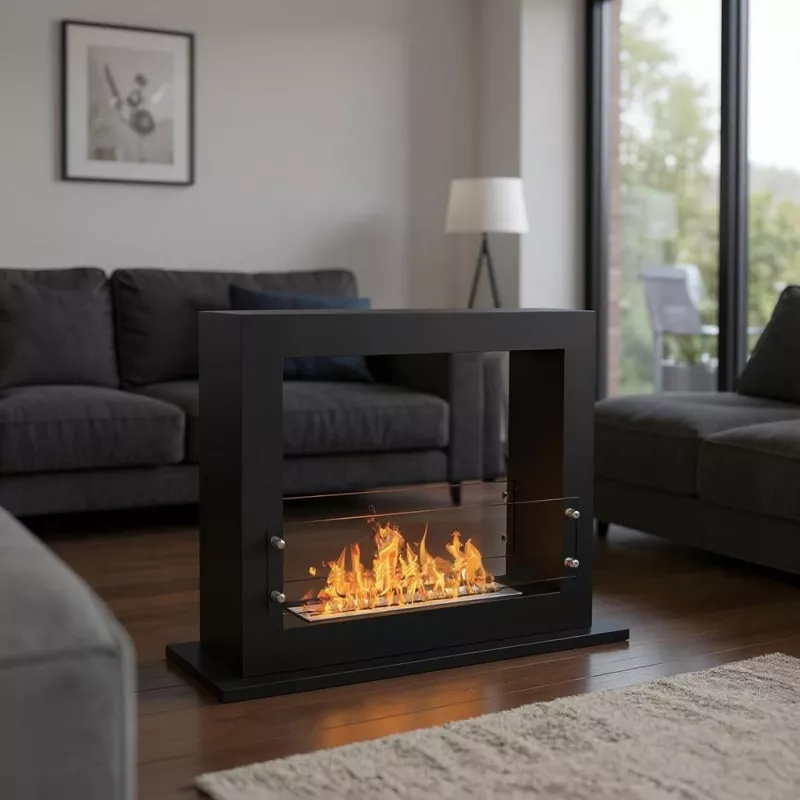 Caminetto Zenith XL a libera installazione, capacità di riscaldamento di 6 kW