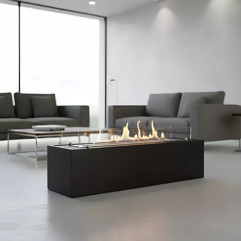 Lama etanolo di grande formato Capri Colore Nero