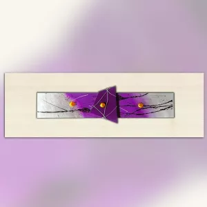 pittura astratta viola : Wikao casa e design