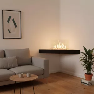 Caminetto angolare Anglo, 110 x 30 x 9,5 cm