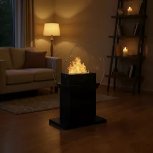 Caminetto Fluvia, 78x60x24cm - bruciatore da 3 kW