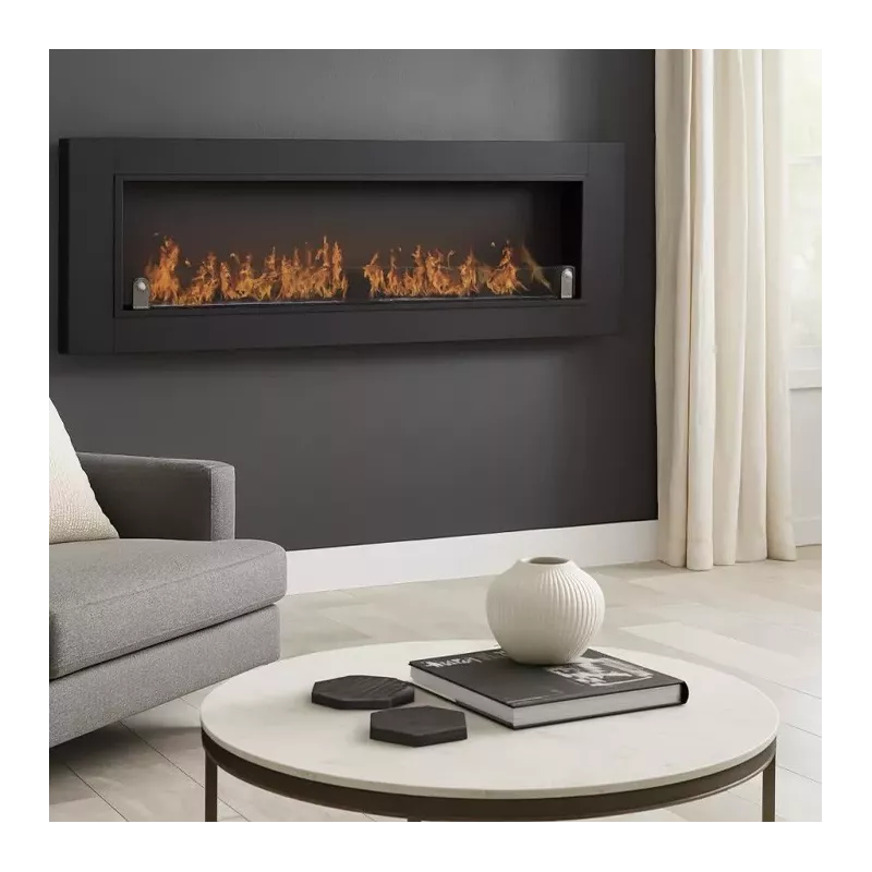 Cynthera Caminetto a bioetanolo XXL - 1,8 metri Colore Nero