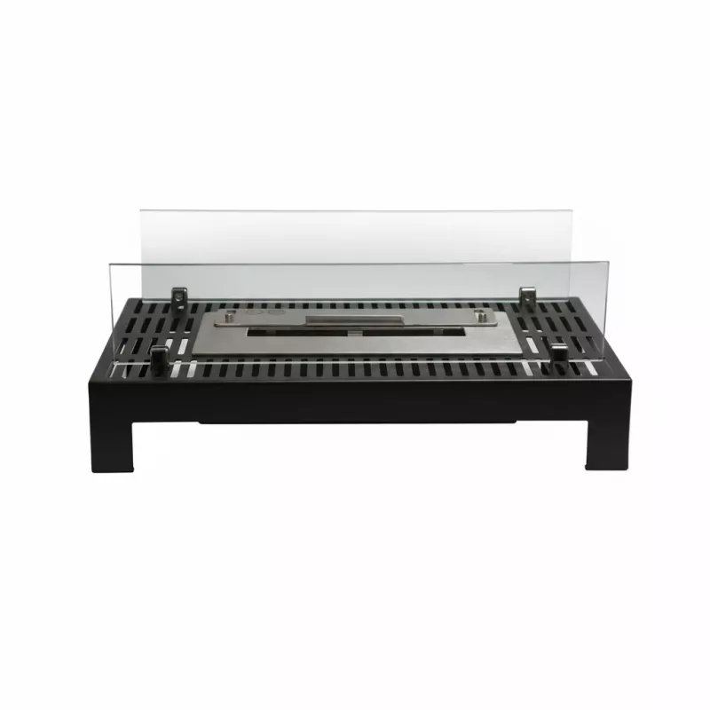 Stufa biologica per rinnovare un vecchio camino Colore Nero