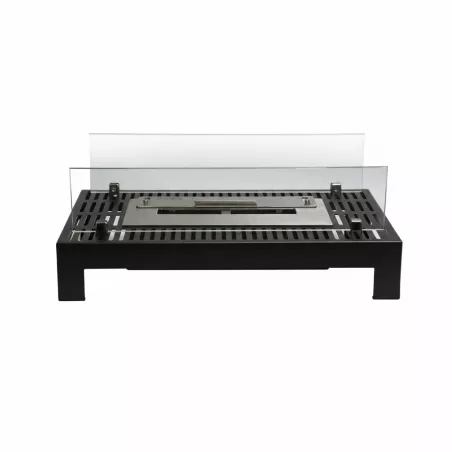 Stufa biologica per rinnovare un vecchio camino Colore Nero