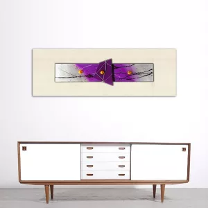 pittura astratta viola : Wikao casa e design