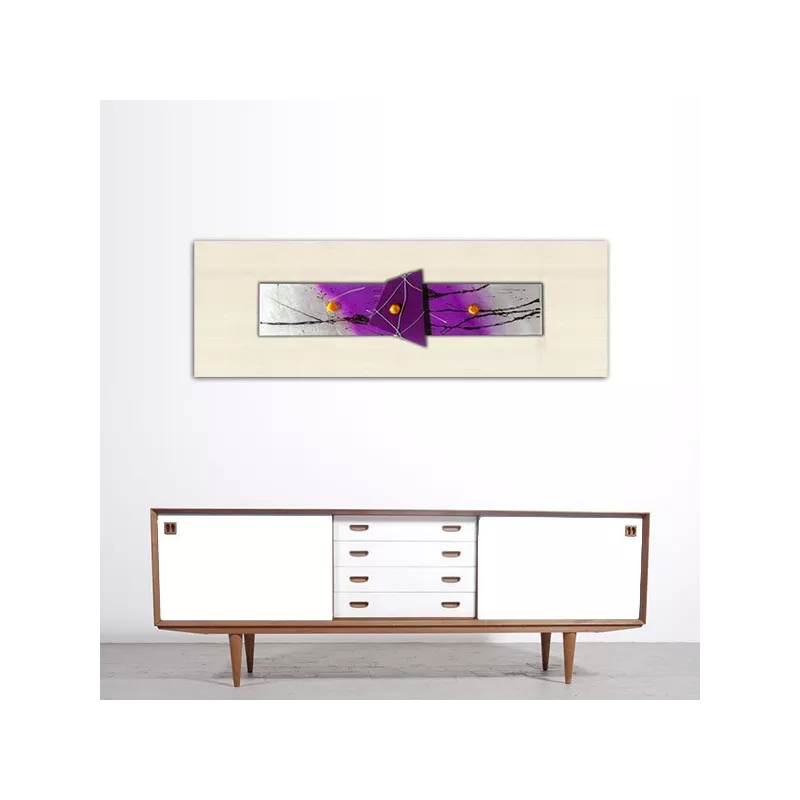 pittura astratta viola : Wikao casa e design