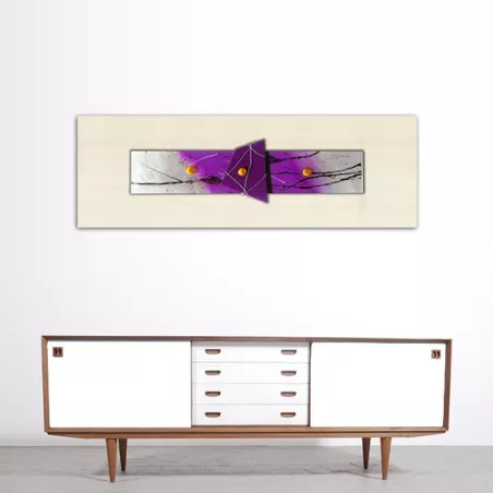 pittura astratta viola : Wikao casa e design