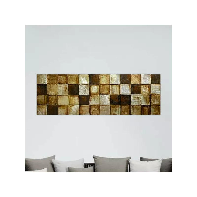 Pannello a scacchiera contemporaneo, colore naturale