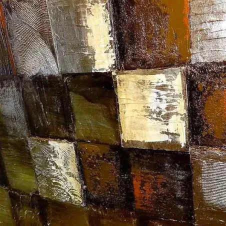 Pannello a scacchiera contemporaneo, colore naturale