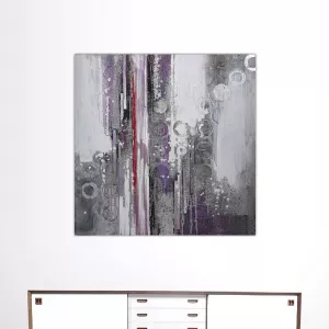 Pittura astratta parma, tela di design 100 x 100