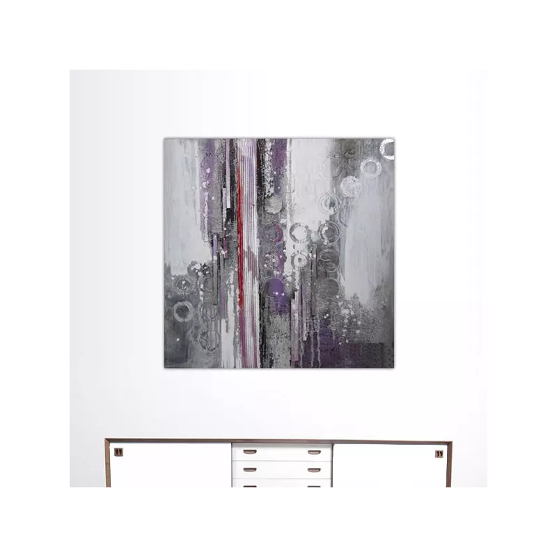 Pittura astratta parma, tela di design 100 x 100