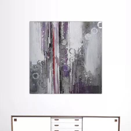 Pittura astratta parma, tela di design 100 x 100