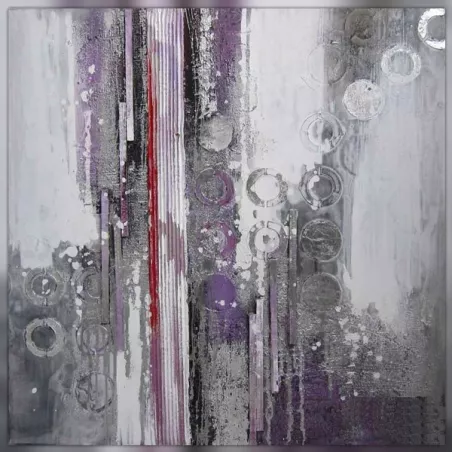 Pittura astratta parma, tela di design 100 x 100