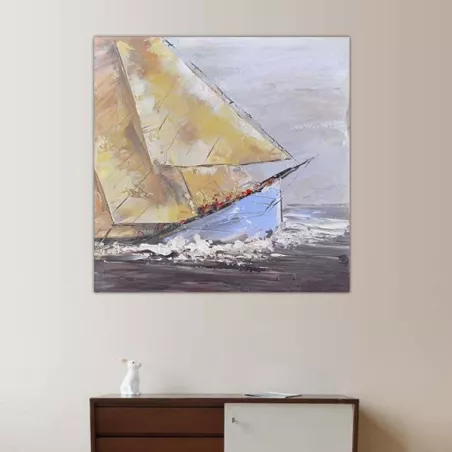 Tela da marinaio, naufragio, 80x80cm