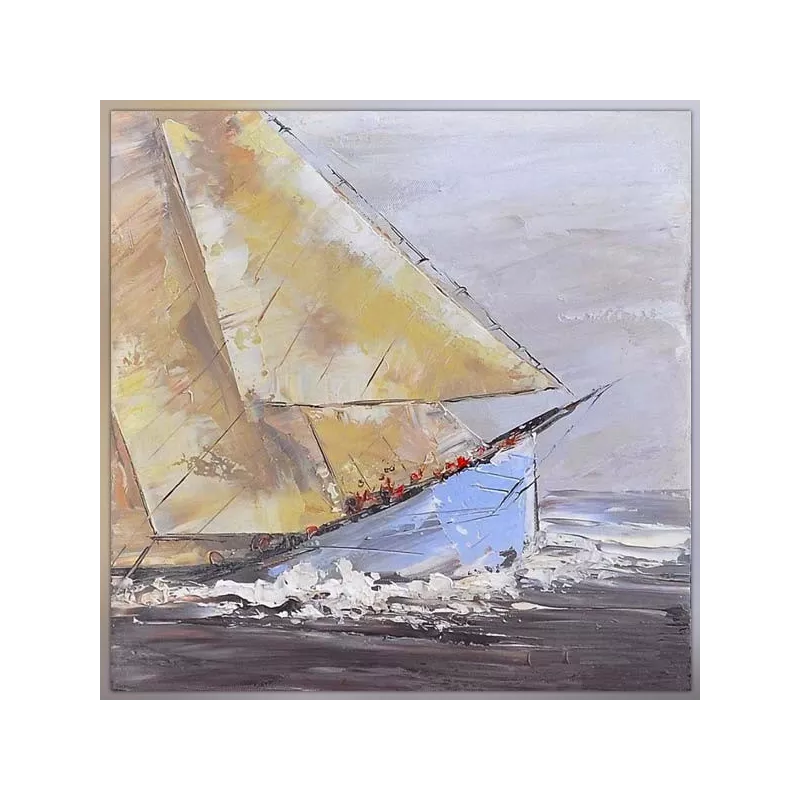 Tela da marinaio, naufragio, 80x80cm