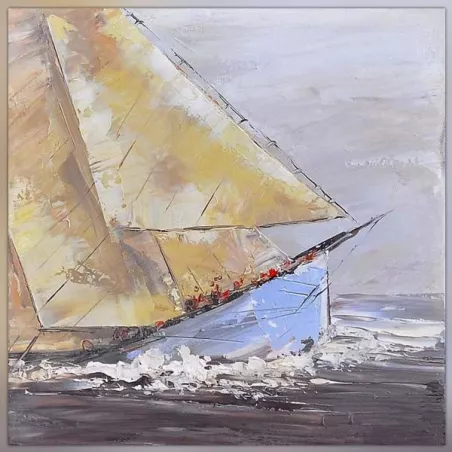 Tela da marinaio, naufragio, 80x80cm