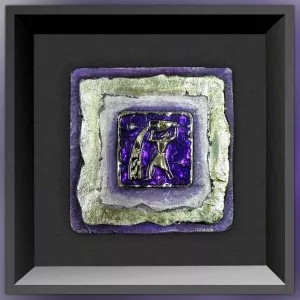 dipinto con un Acquario, dimensioni 23 x 23 cm
