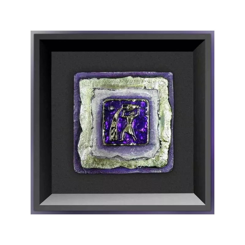 dipinto con un Acquario, dimensioni 23 x 23 cm