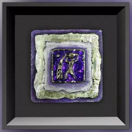 dipinto con un Acquario, dimensioni 23 x 23 cm