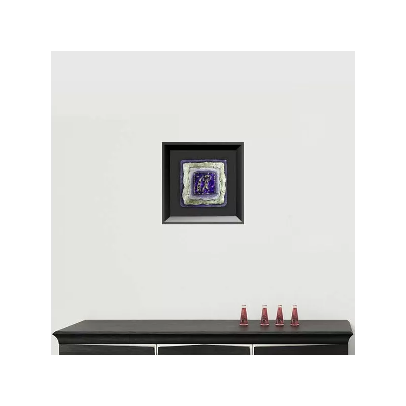 dipinto con un Acquario, dimensioni 23 x 23 cm