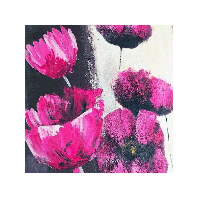 Pittura di rose su tavola verticale, pittura floreale