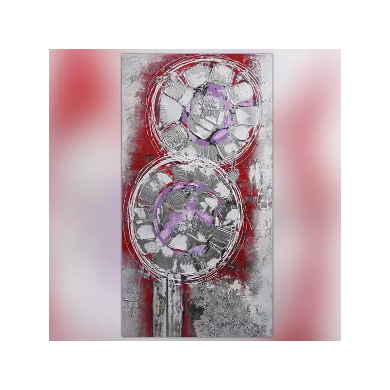 Tela astratta, dipinto di fiori stilizzati: Wikao