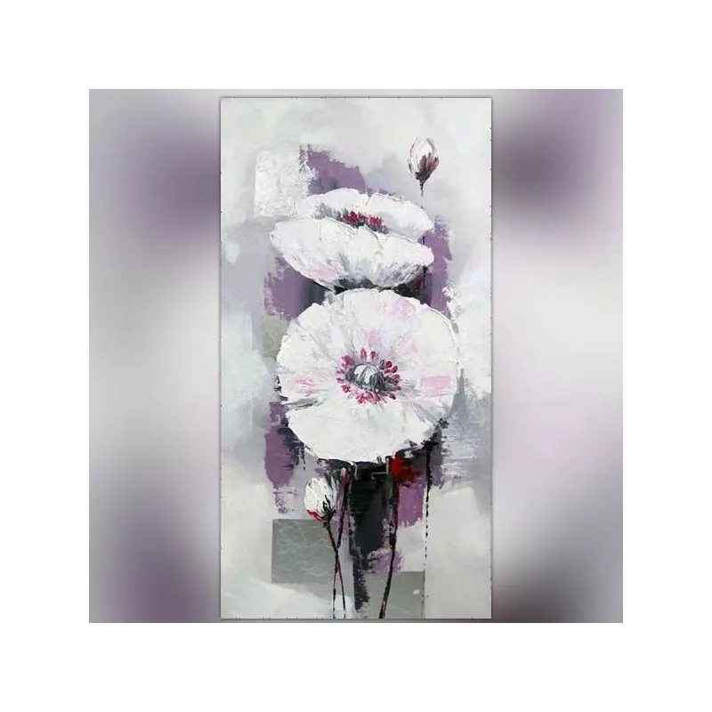 Pittura di fiori bianchi, studio botanico