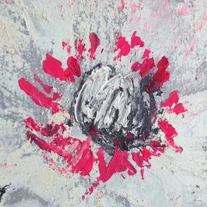 Pittura di fiori bianchi, studio botanico