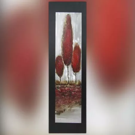 Pittura di alberi, pittura su foglio di alluminio