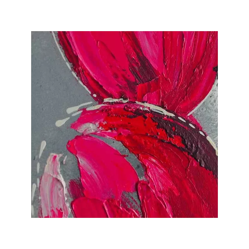 Pittura floreale su lastra di alluminio, 40 x 120 cm : WIkao