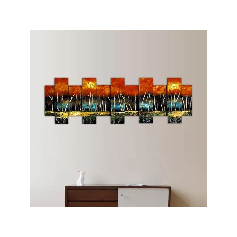 Pittura 3D di alberi, dimensioni 160 x 50 cm: Wikao